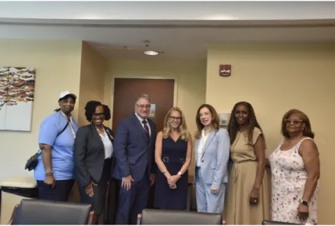 Rep. Gillen hosted a roundtable at Harmony Health in Roosevelt 