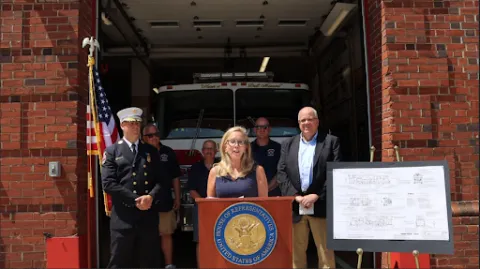 Rep. Gillen at Floral Park Firehouse