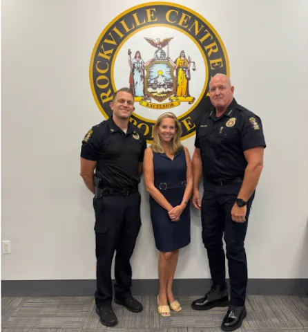Rep. Gillen at the Rockville Centre Police Department