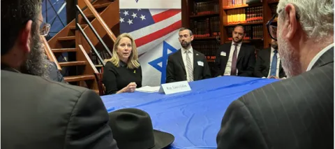 Rep. Gillen joined a group at Congregation Beth Sholom of Lawrence to share reflections from her visit to Israel.